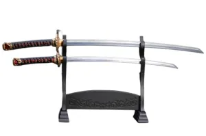 1/6 Scale Figure Accessory: Japanese Samurai Ronin Die-cast Alloy Katana-Wakizashi Series Model Collectible