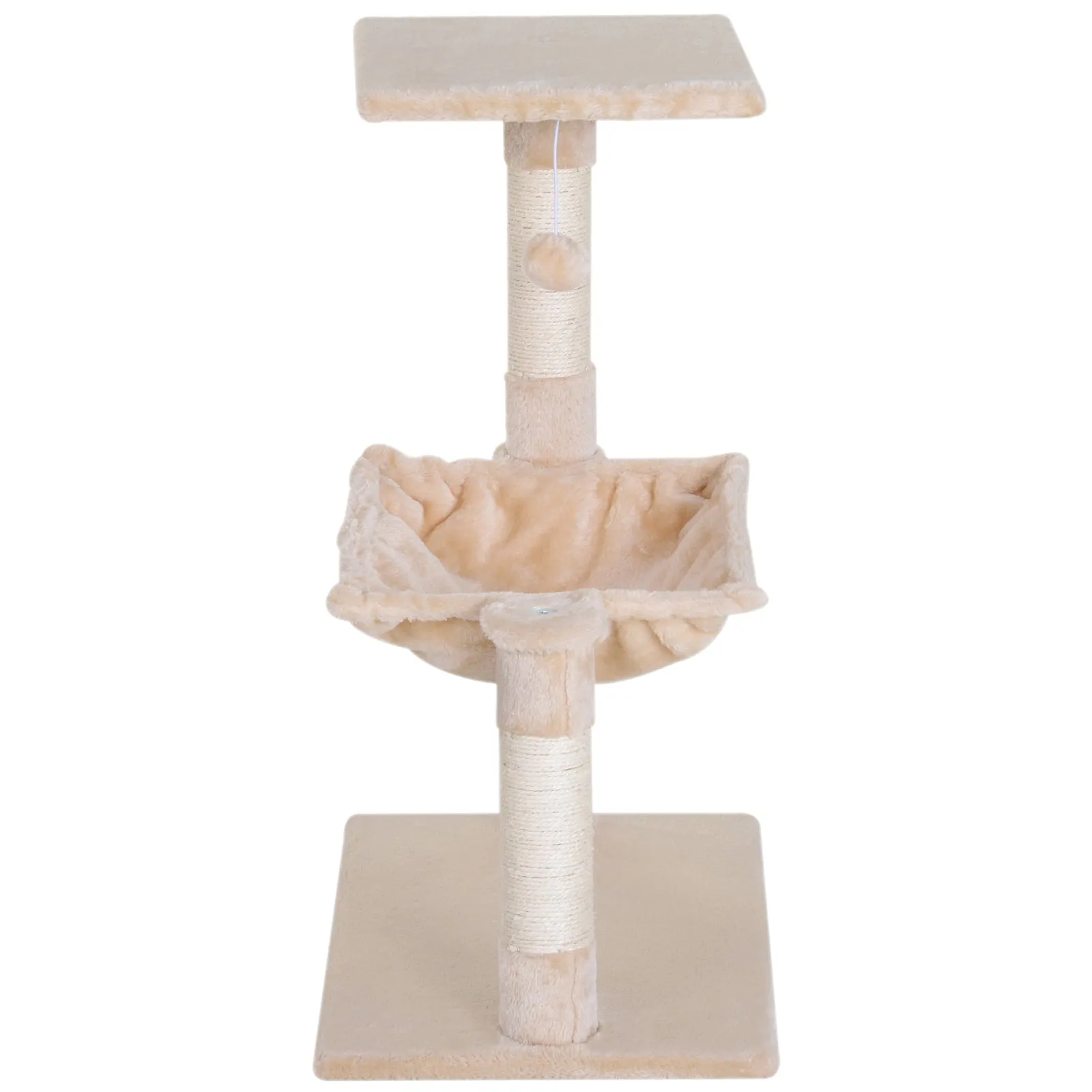 27" Cat Tree with Hammock - Beige