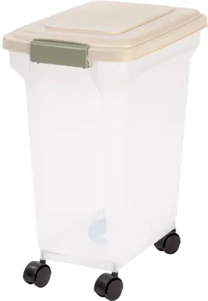 28 Quart WeatherPro® Airtight Pet Food Container, Almond