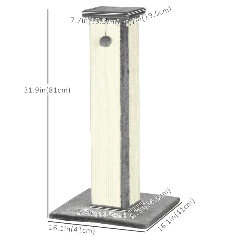 32" Cat tree - Gray