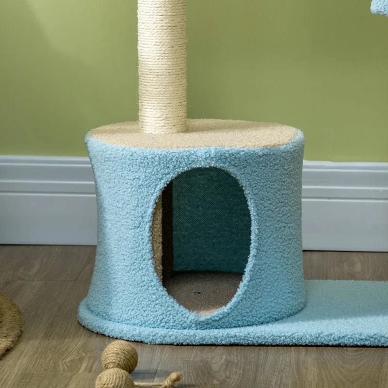 40.9" Moon Cat Tree Tower - Blue