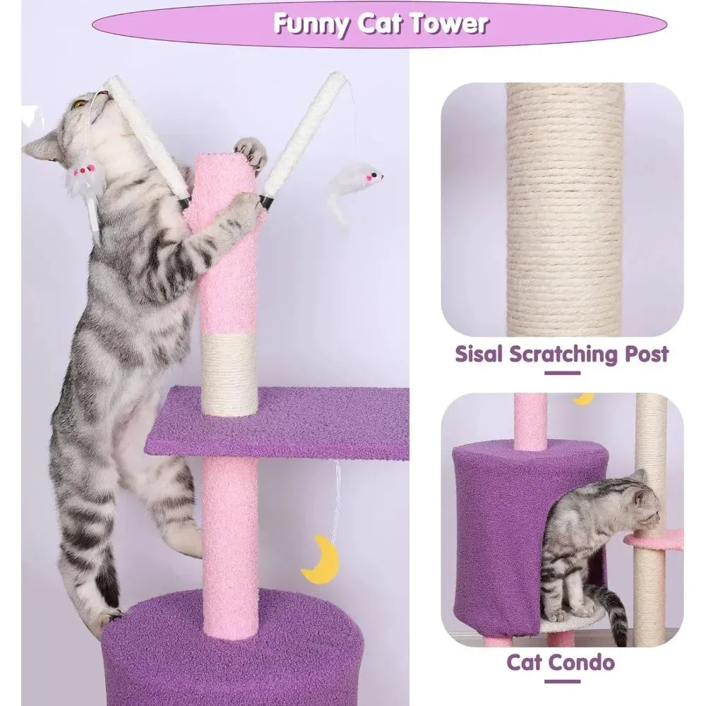 43.3" Multi-Level Cat Tower