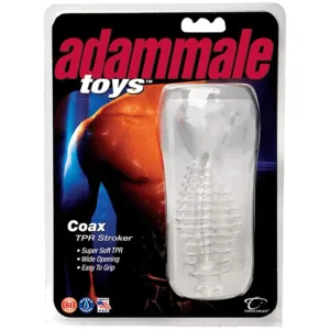 Adam Male Toyc Coax Tpr Stroker - Clear