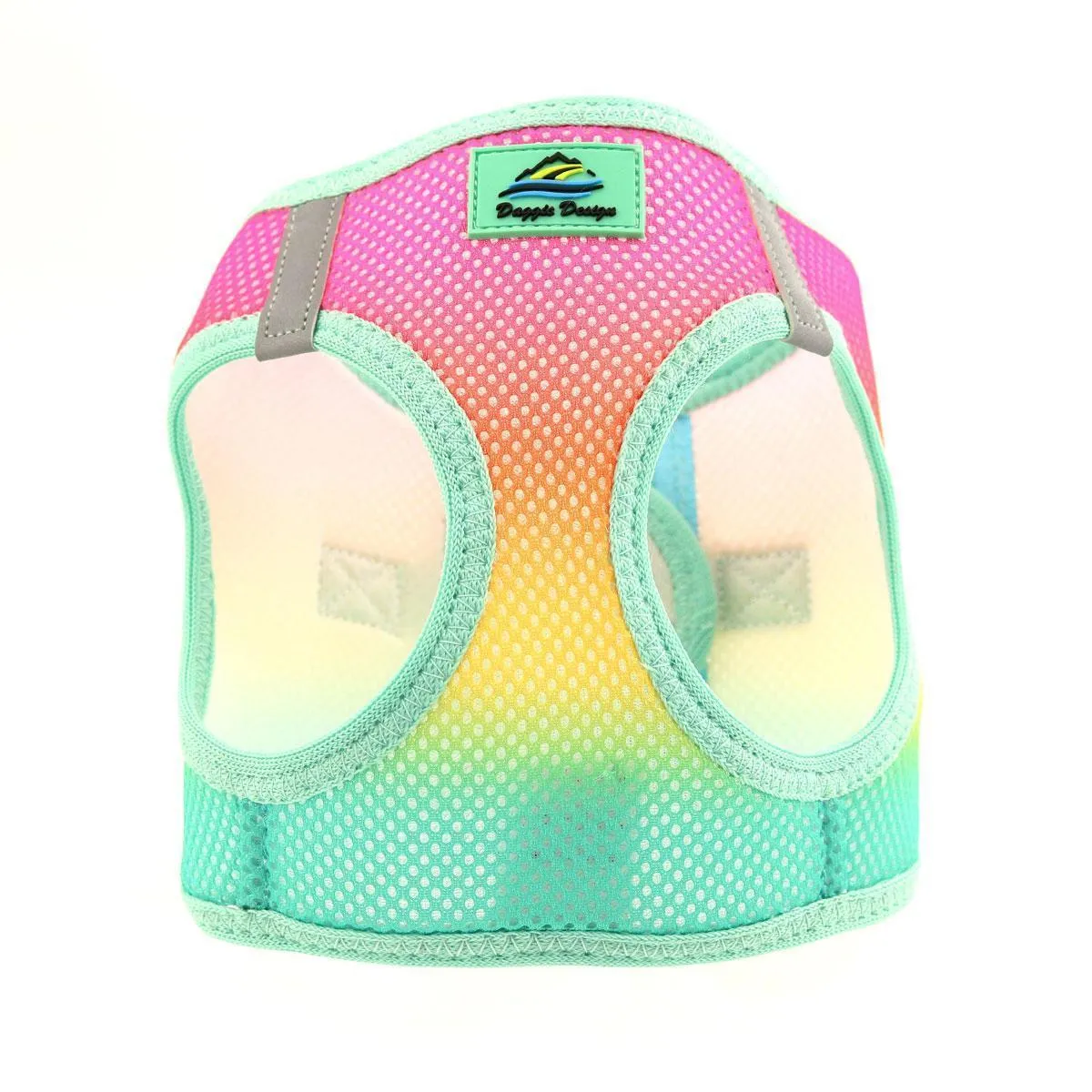 American River Ombre Dog Harness Beach Party