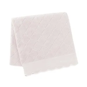 Antibacterial And Deodorizing Quilt Scallop Bath Towel, Pink