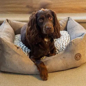 Arctic Grey Snuggle Dog Bed by Danish Design