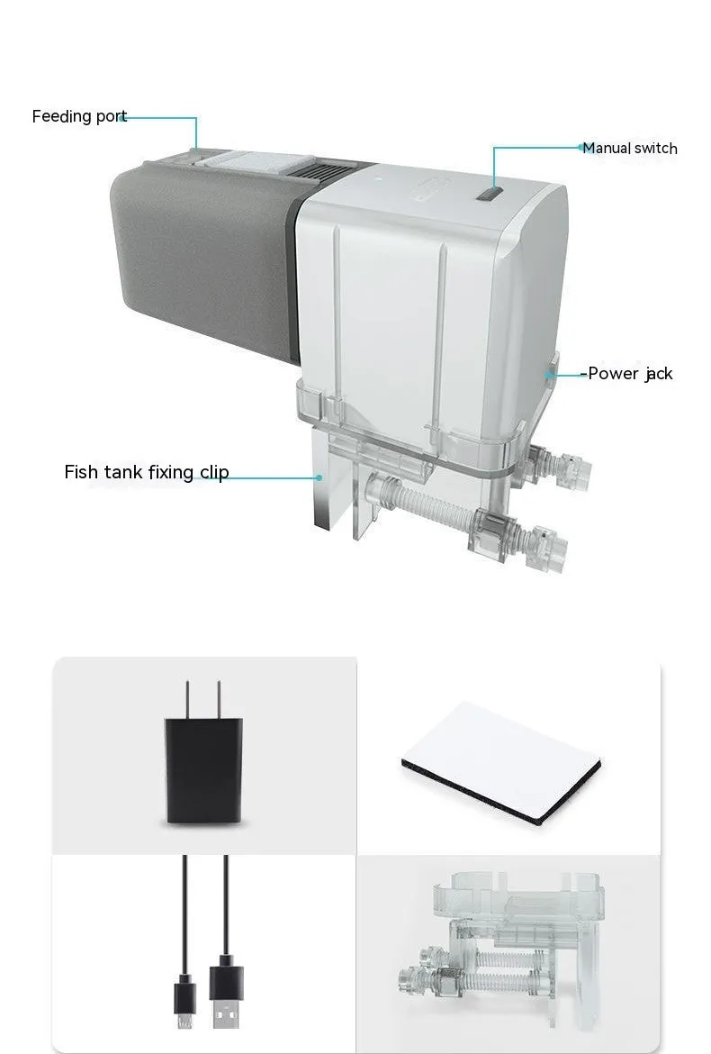 Automatic Pet Feeder Fish Tank Intelligence / Alimentador automático para mascotas, pecera inteligente