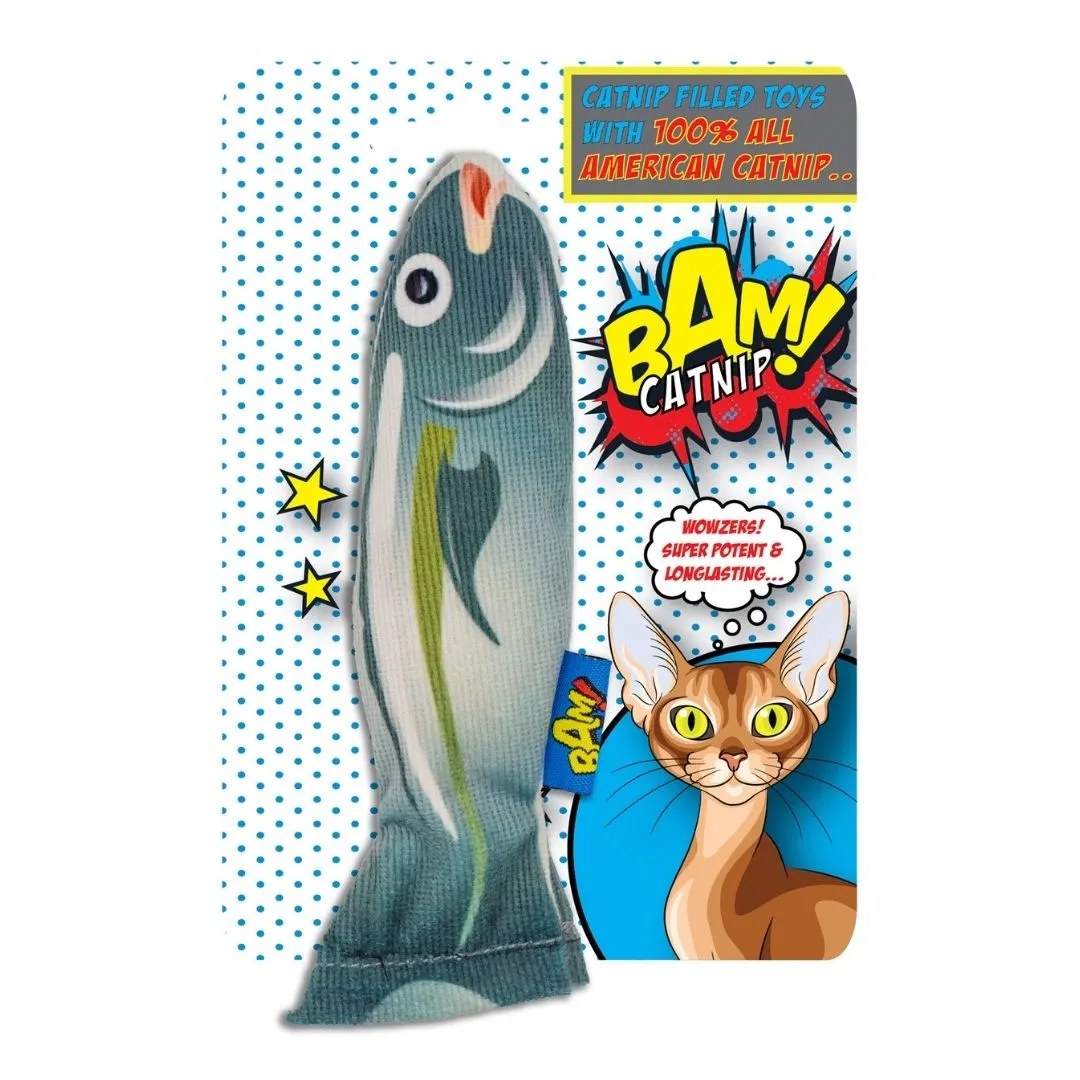 BAM Catnip Fish Cat Toy