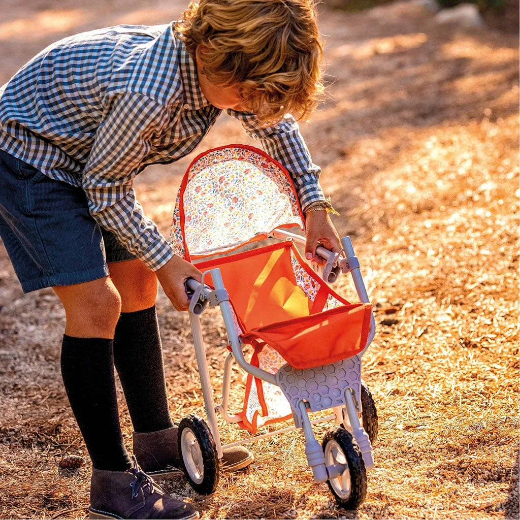 Berenguer Boutique Doll Jogger Stroller - Nature Red