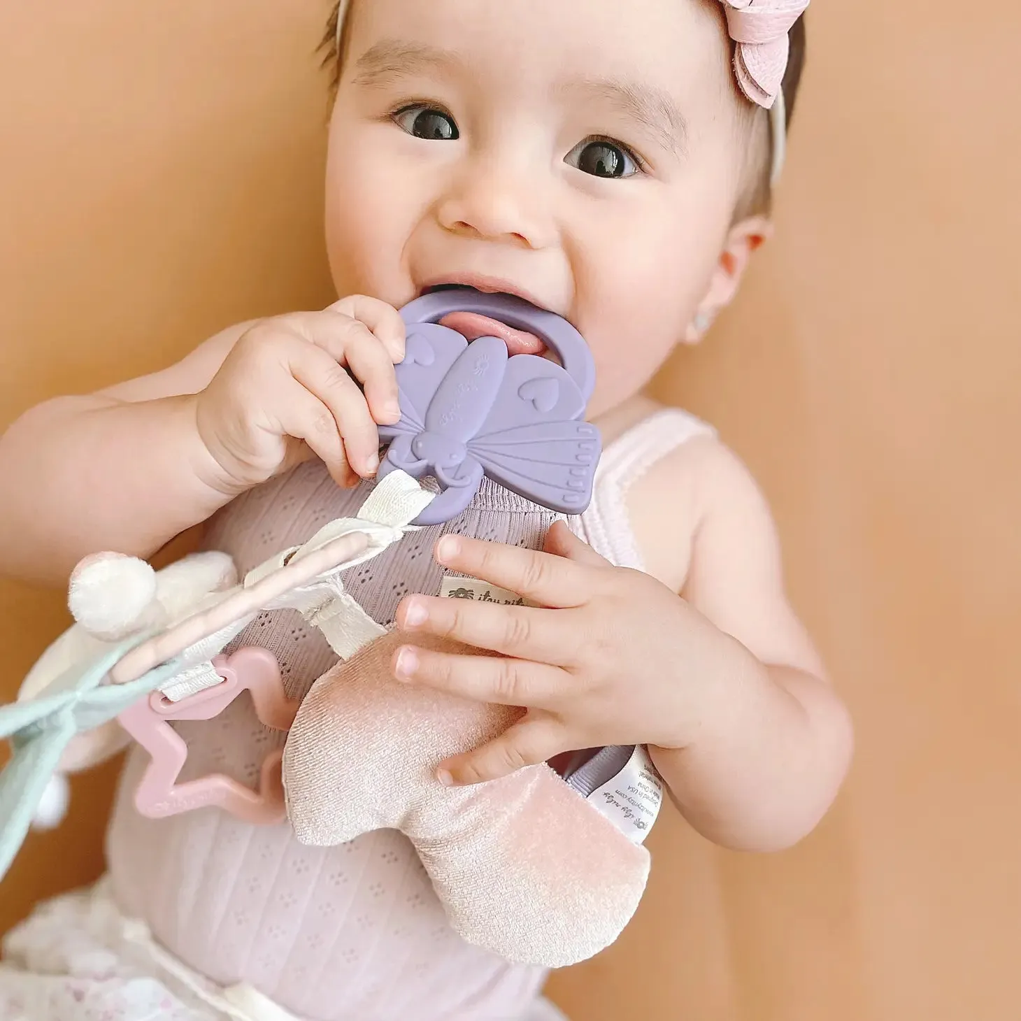 Bitzy Busy Ring™ Teething Activity Toy Bunny