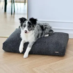 BUKLAA Anthracite Boucle Cushion Dog Bed by Labbvenn