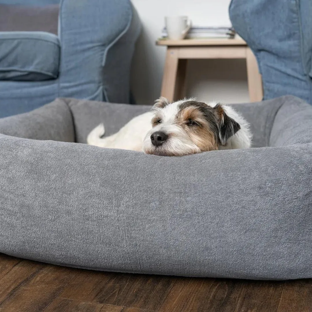 Burnham Bolster Dog Bed - Olive