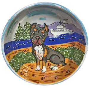 Cane Corso - Hand Painted Bowl by Debby Carman