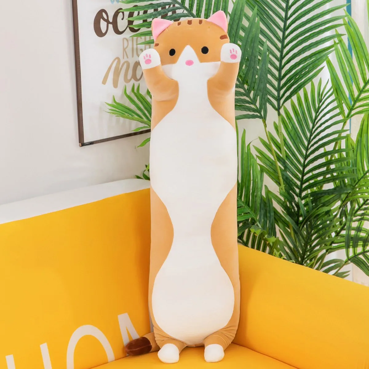 Cat Plush Long Body Cute Cat Stuffed Animal