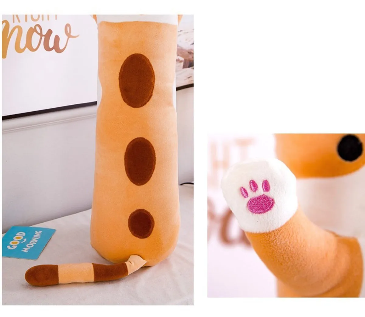 Cat Plush Long Body Cute Cat Stuffed Animal