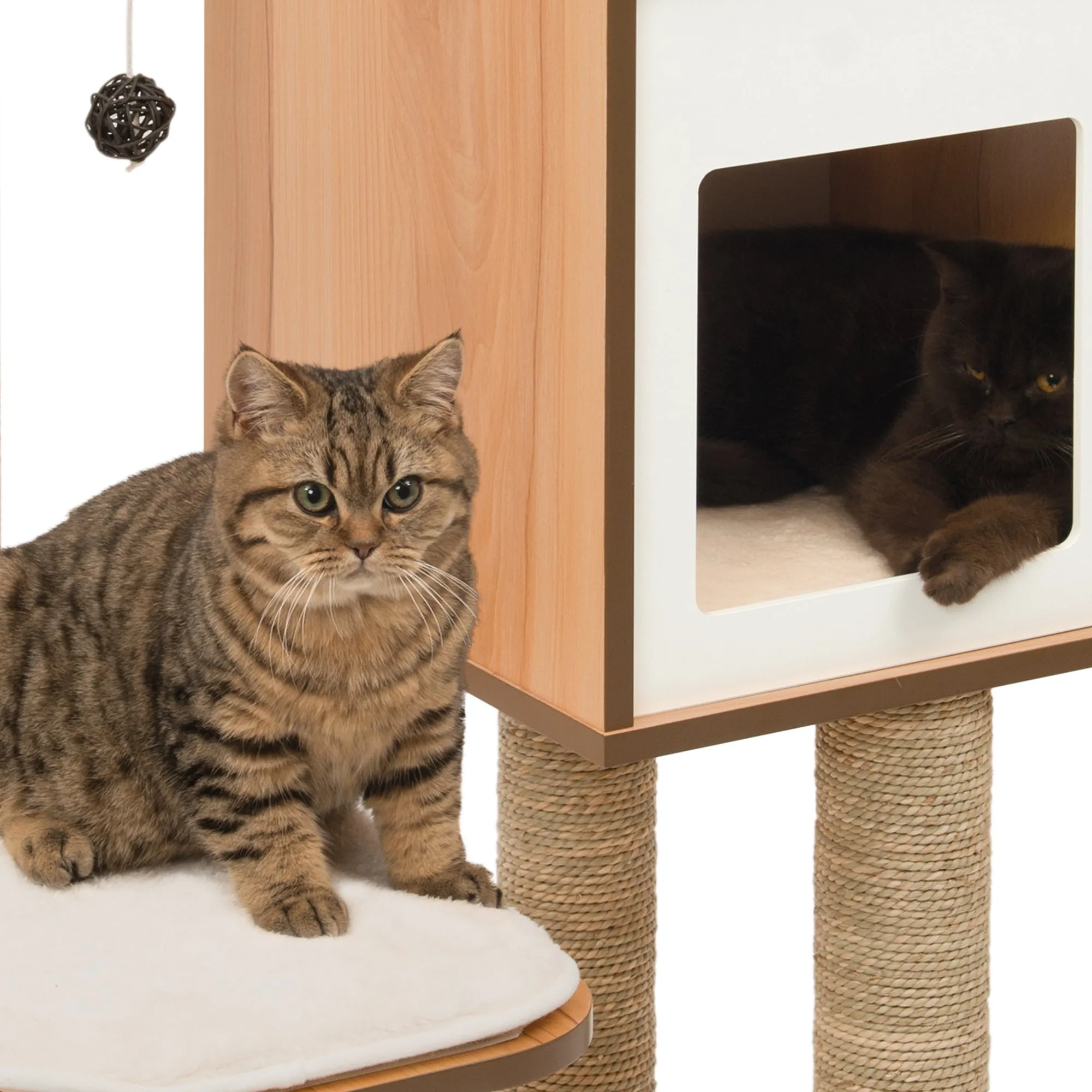 Catit Cat Furniture Vesper High Base Walnut