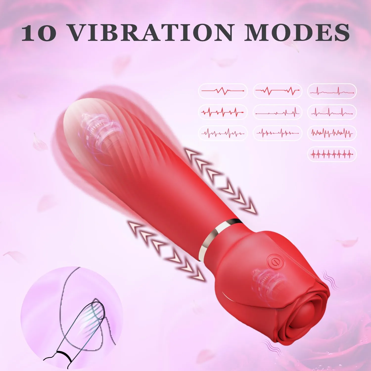 Clitoral Vibrator with Nipple Clamps