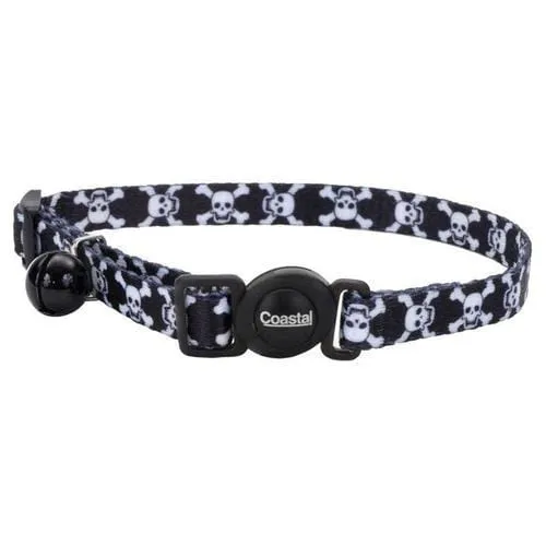 Coastal Pet Products Fashion Breakaway Cat Collar Skulls