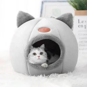 Cozy Cave Pet Bed for Cats & Dogs