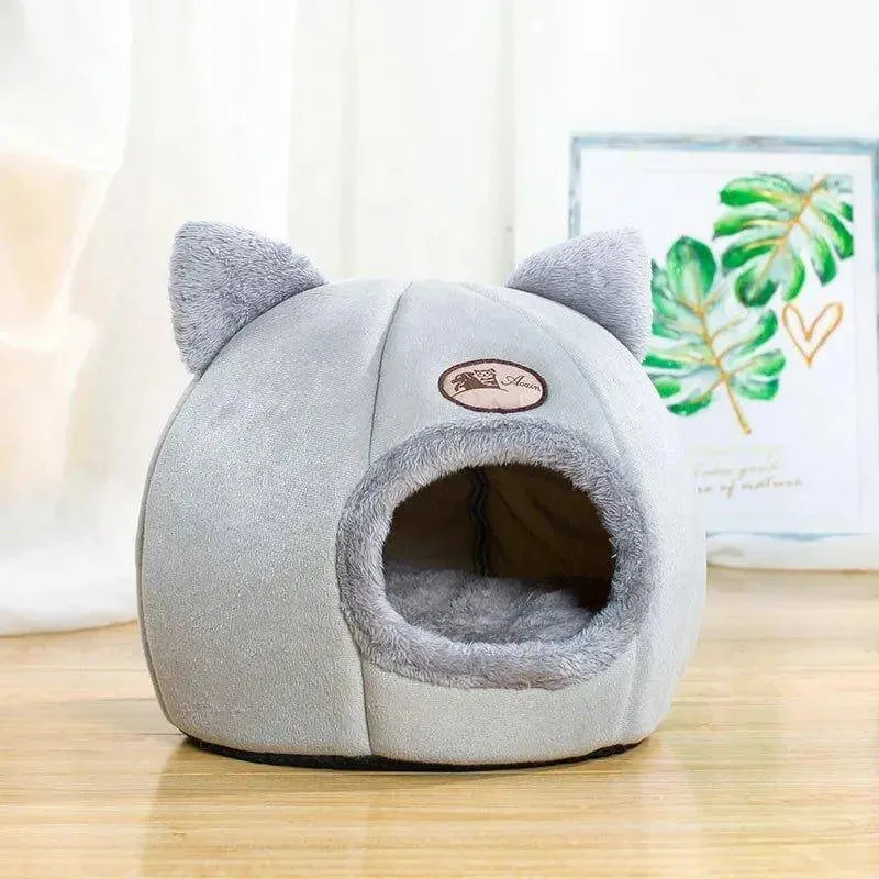 Cozy Cave Pet Bed for Cats & Dogs