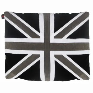 Creature Clothes Union Jack Dog Doza Bed In Grey, Black & White