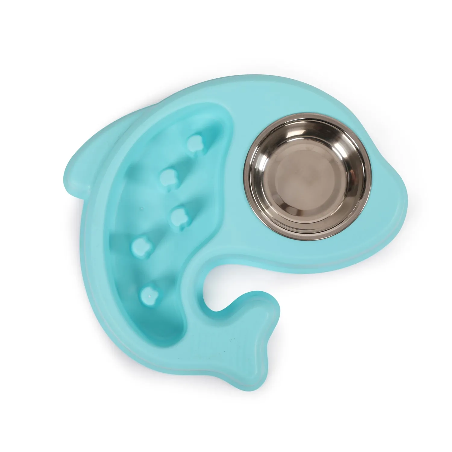 Dear Pet Fish Shaped Feeder for Dogs & Cats