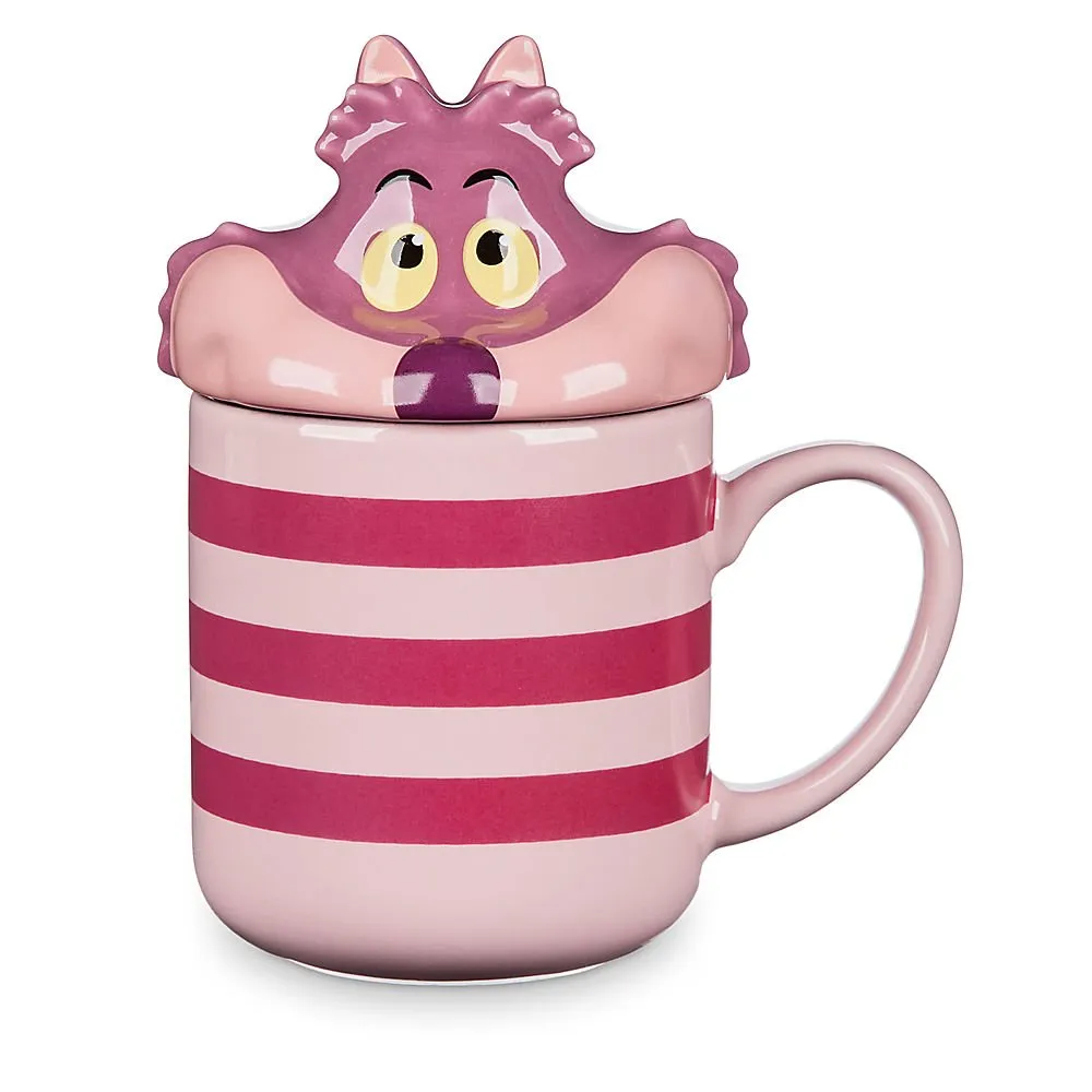 Disney Cheshire Cat Paw Peek-a-Boo Lid Mug