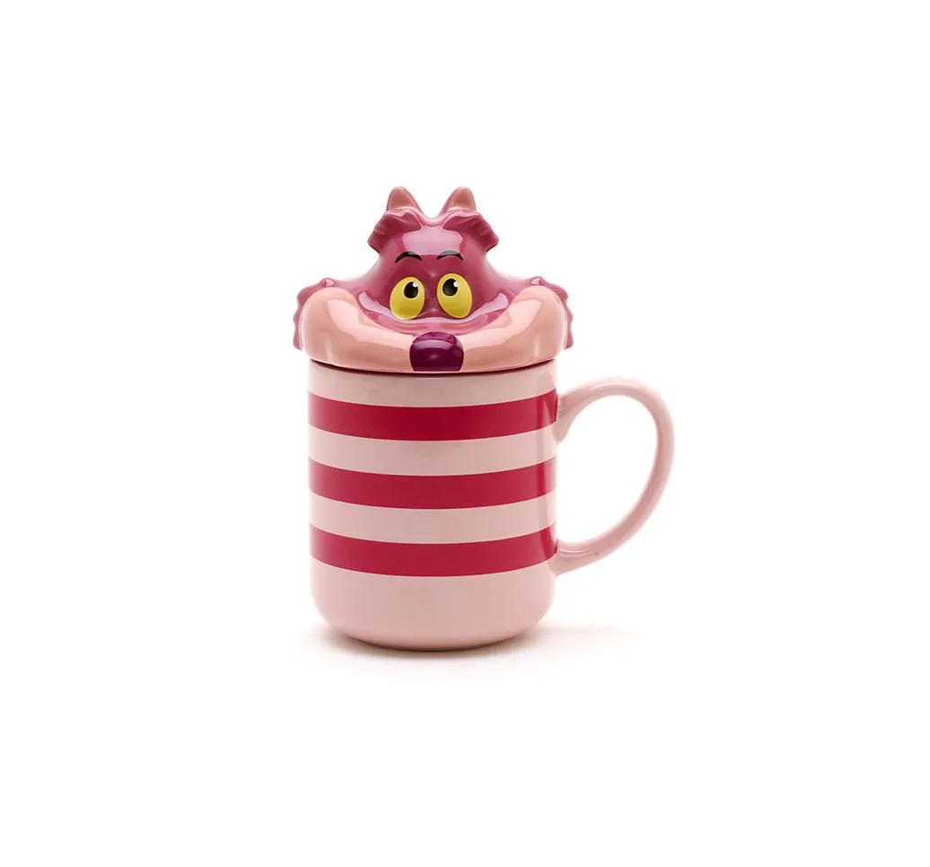 Disney Cheshire Cat Paw Peek-a-Boo Lid Mug