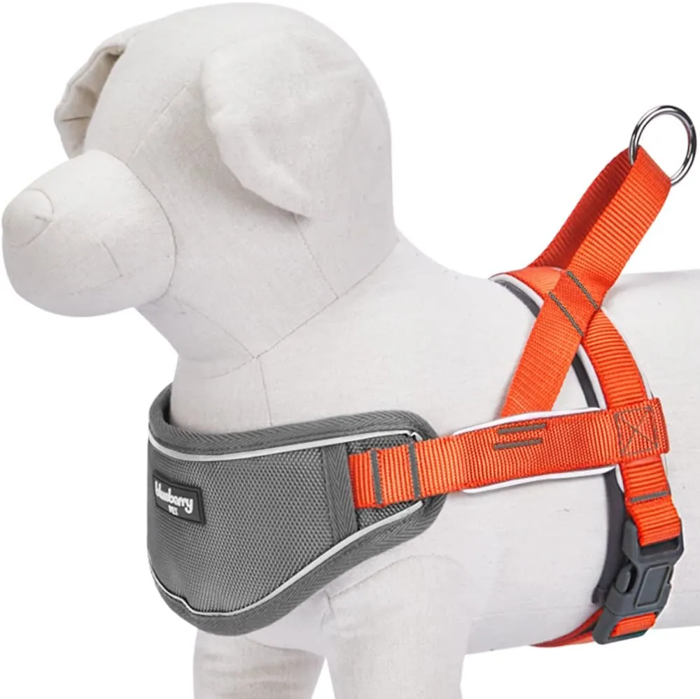 Easy On/Off | Soft 3M Reflective Striped Dog Harness with Handle