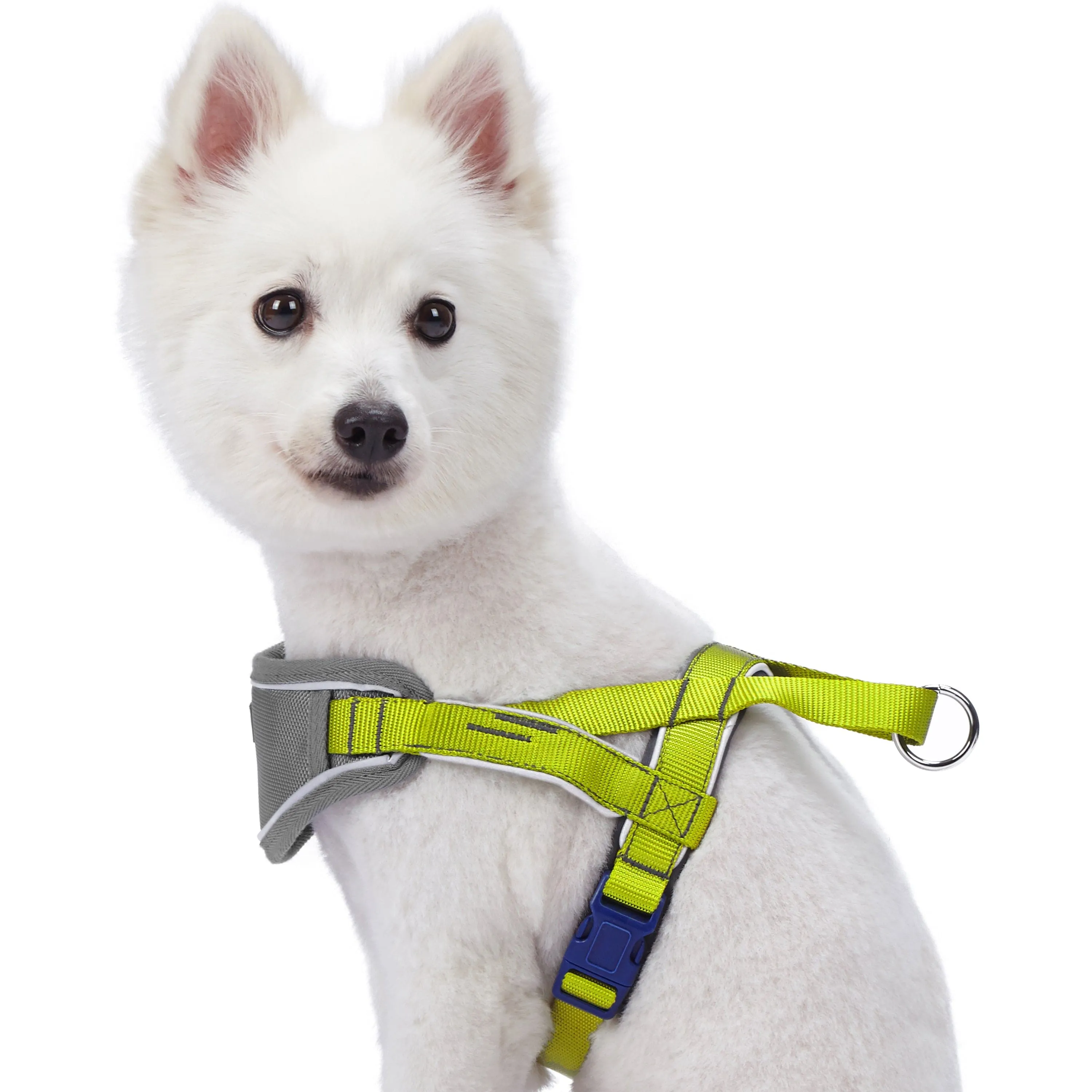 Easy On/Off | Soft 3M Reflective Striped Dog Harness with Handle