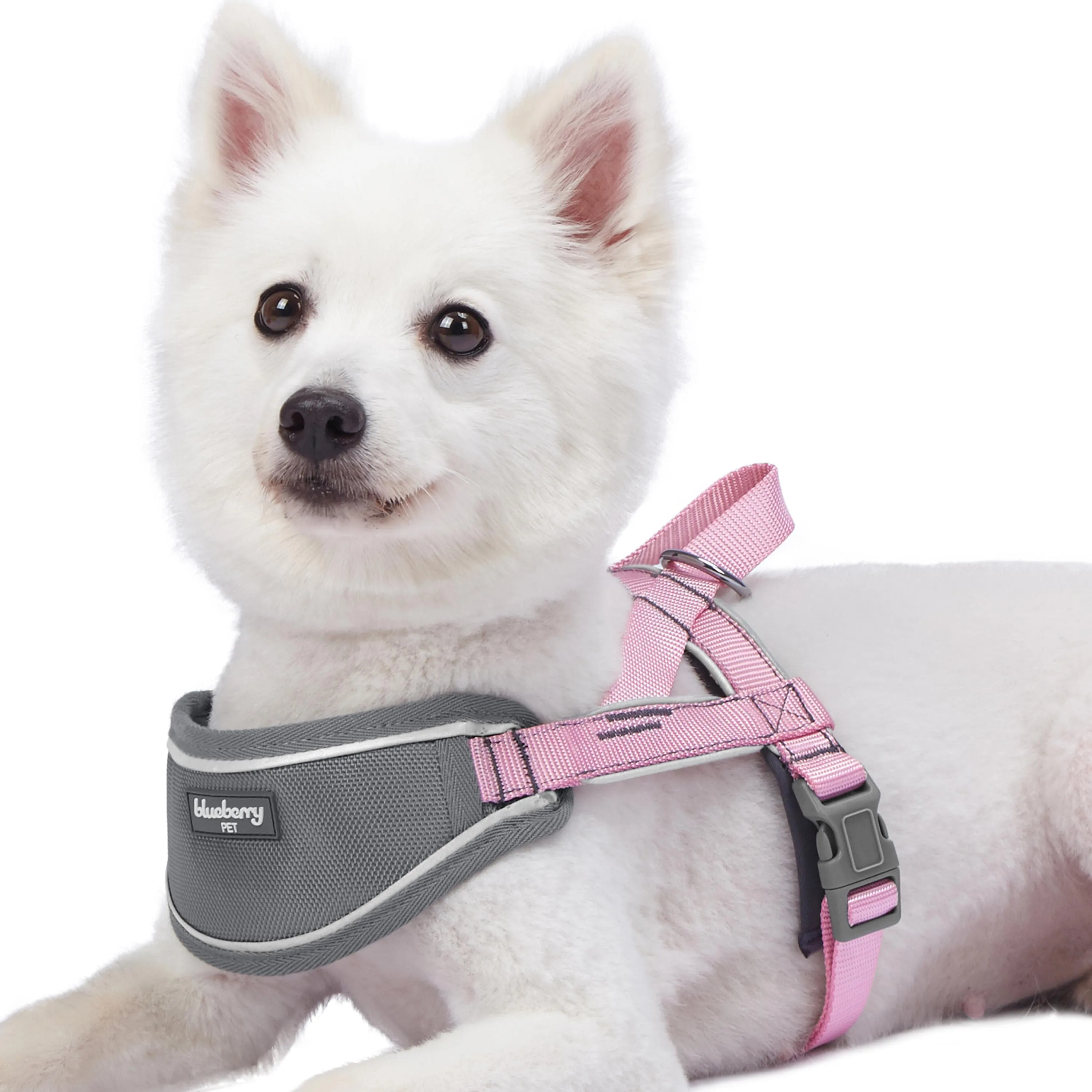 Easy On/Off | Soft 3M Reflective Striped Dog Harness with Handle