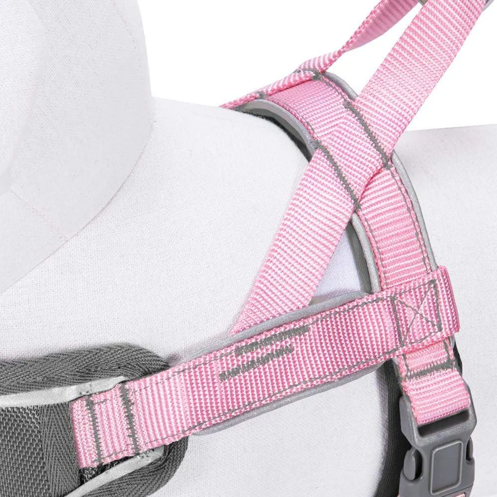 Easy On/Off | Soft 3M Reflective Striped Dog Harness with Handle