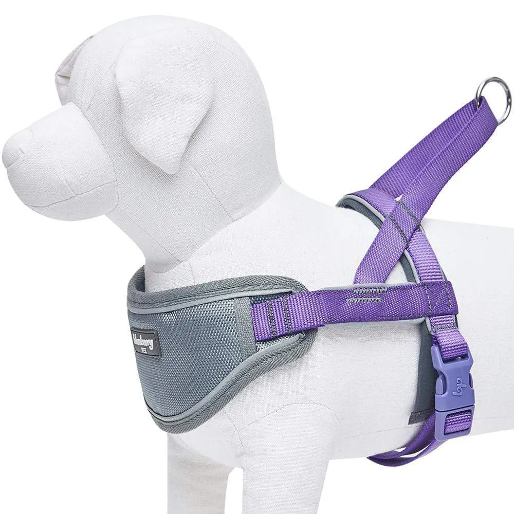 Easy On/Off | Soft 3M Reflective Striped Dog Harness with Handle