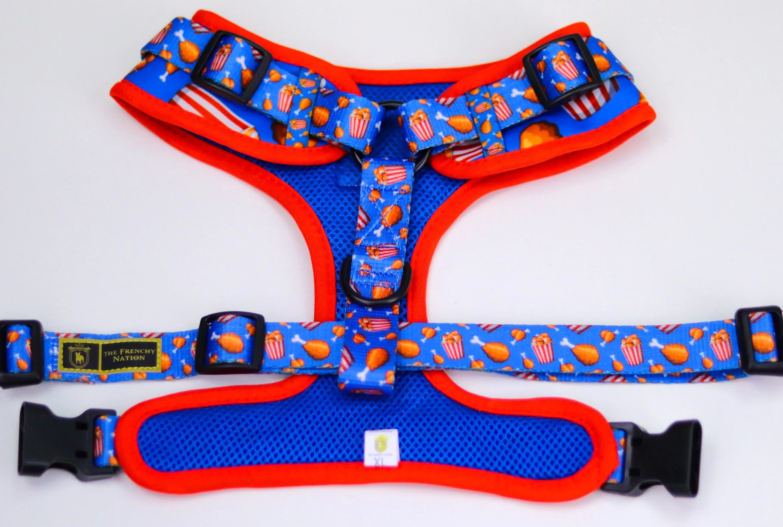 “Finger Licking Good"  Adjustable Harness ✨Bulldog collection ✨