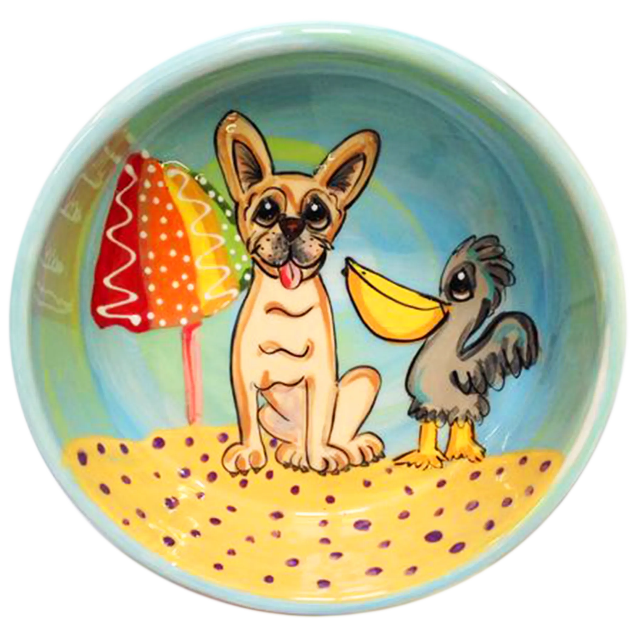 French Bulldog Ceramic Dog Bowl