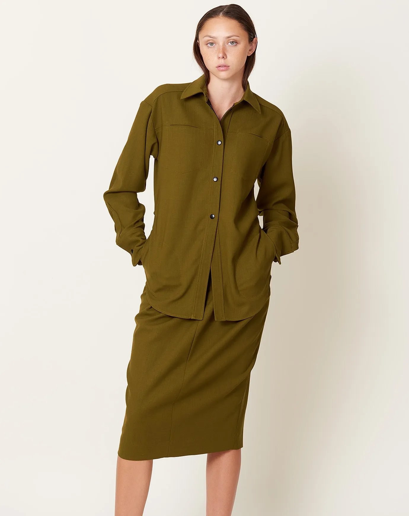 Gries Shirt in Olive