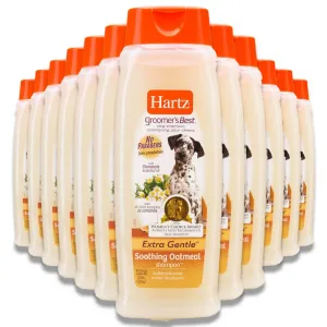 Hartz - Groomer's Best Extra Gentle Oatmeal Shampoo for Dogs - 18 oz - 12 Pack