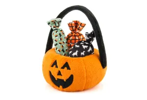 Howl-o-ween Treat Basket, Plush Dog Toy