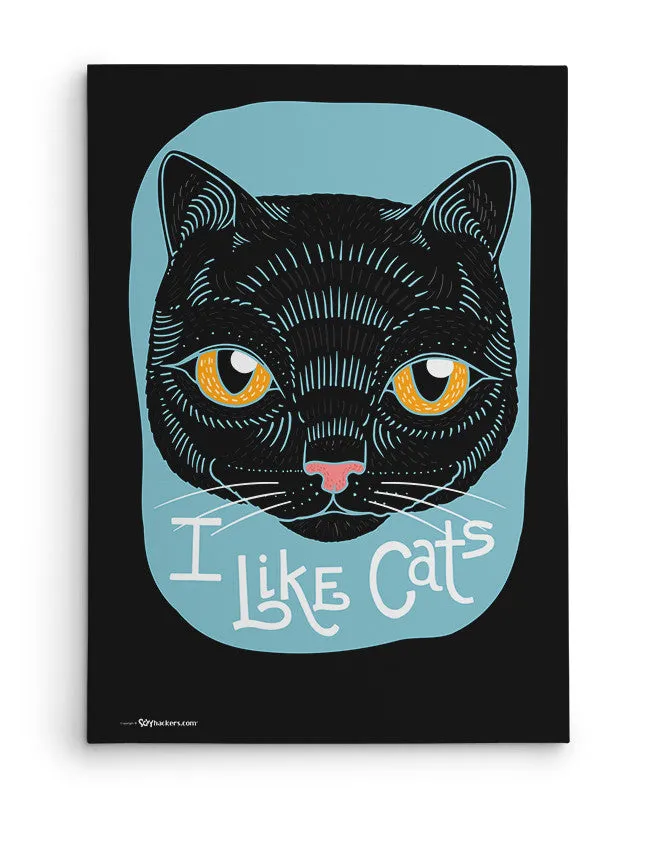 I Like Cats Canvas