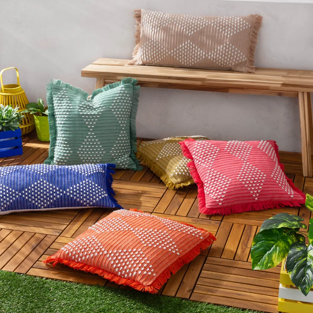 Kadie Outdoor/Indoor Woven Cushion Pink