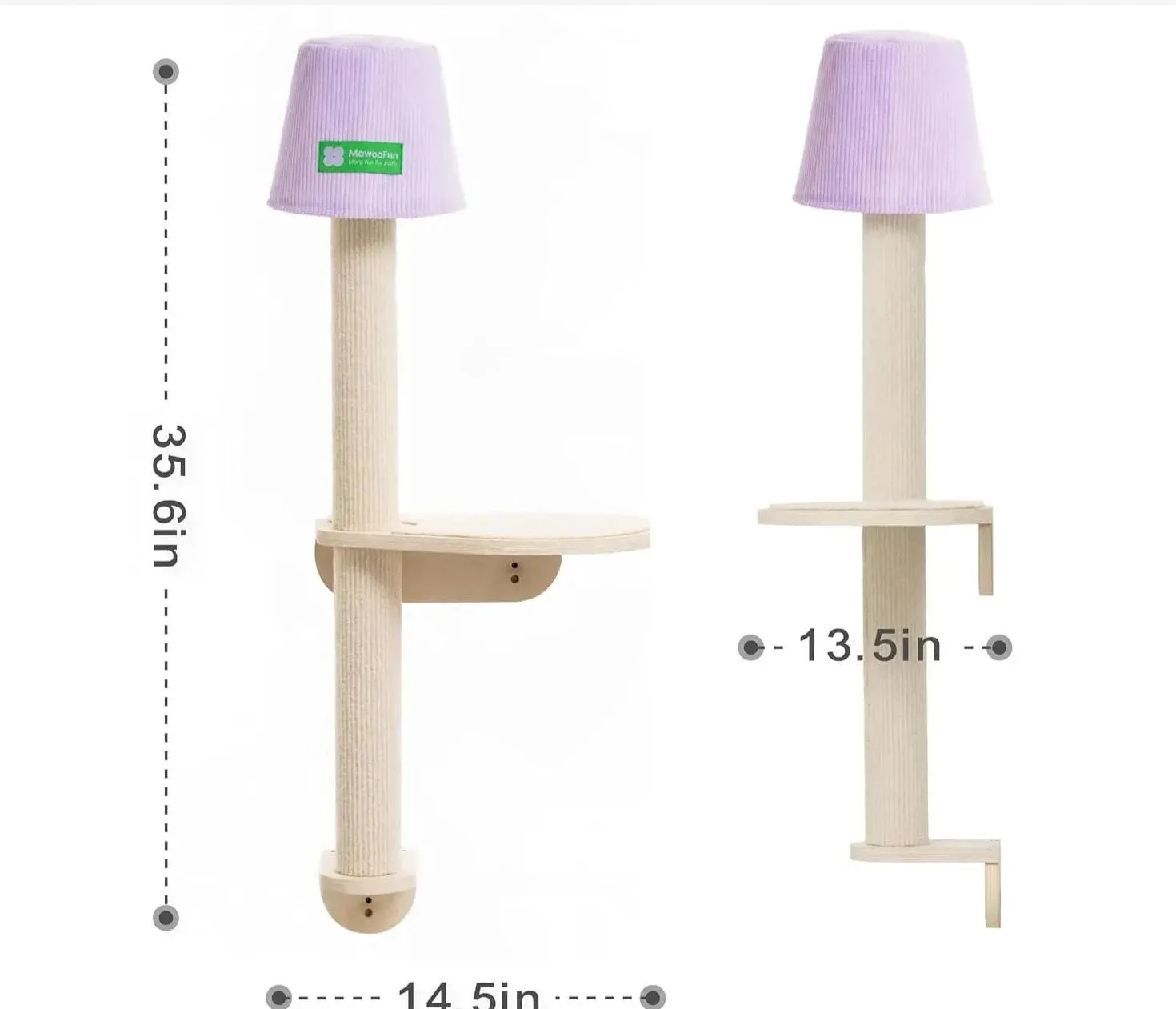 Lamp Shape Window Perch with Scratching Post