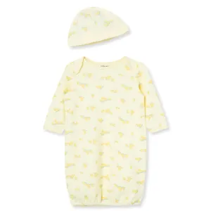 Little Ducks Gown and Hat Set