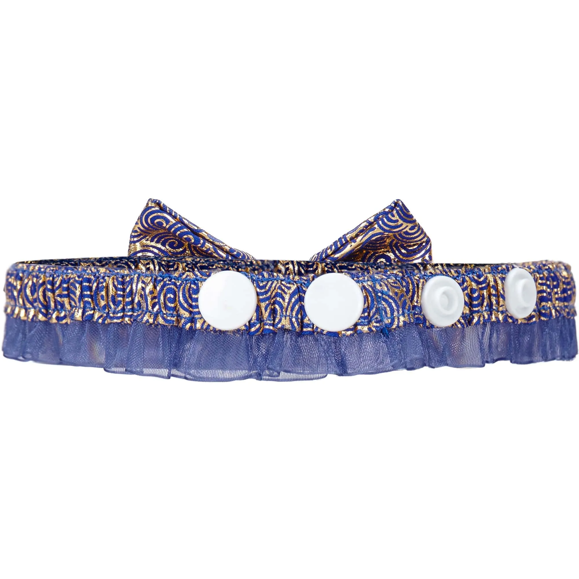 Lucky Clouds Bowtie Cat Collar with Pearl