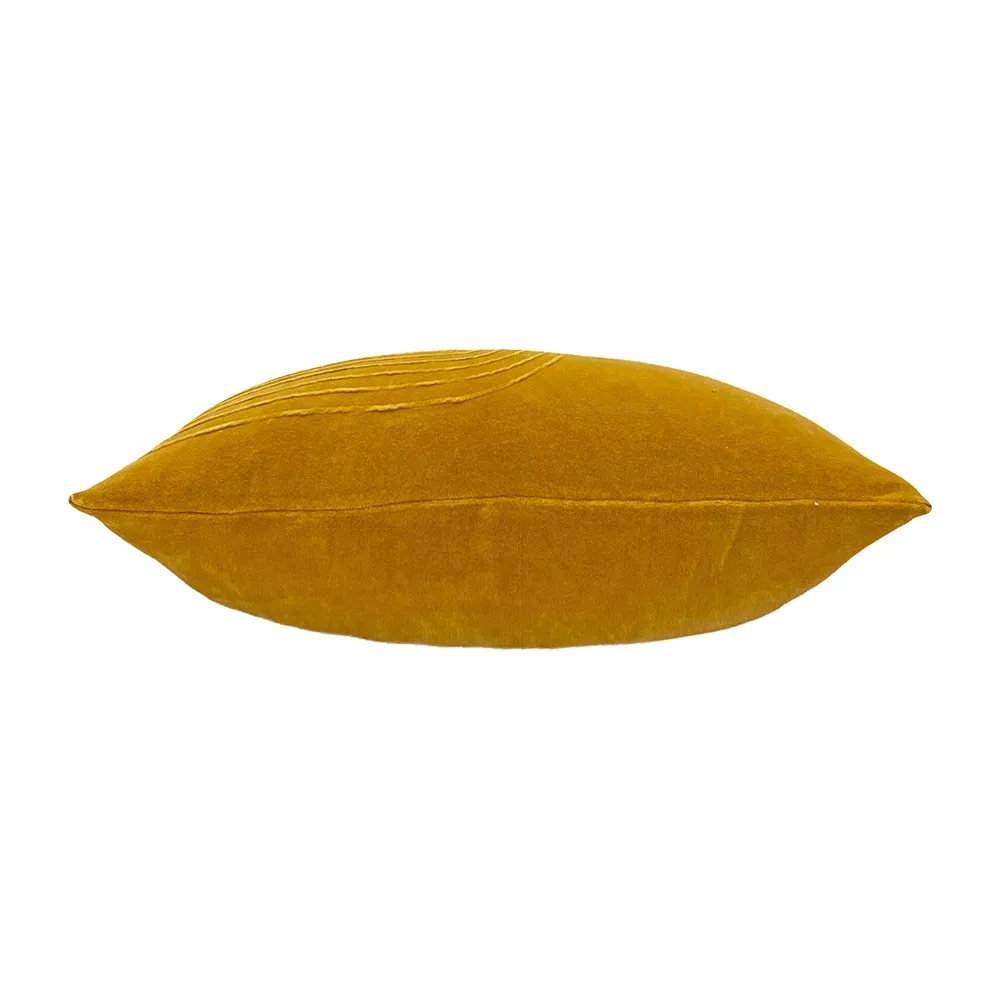 Mangata Soft Velvet Cushion Ochre