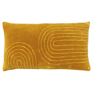 Mangata Soft Velvet Cushion Ochre