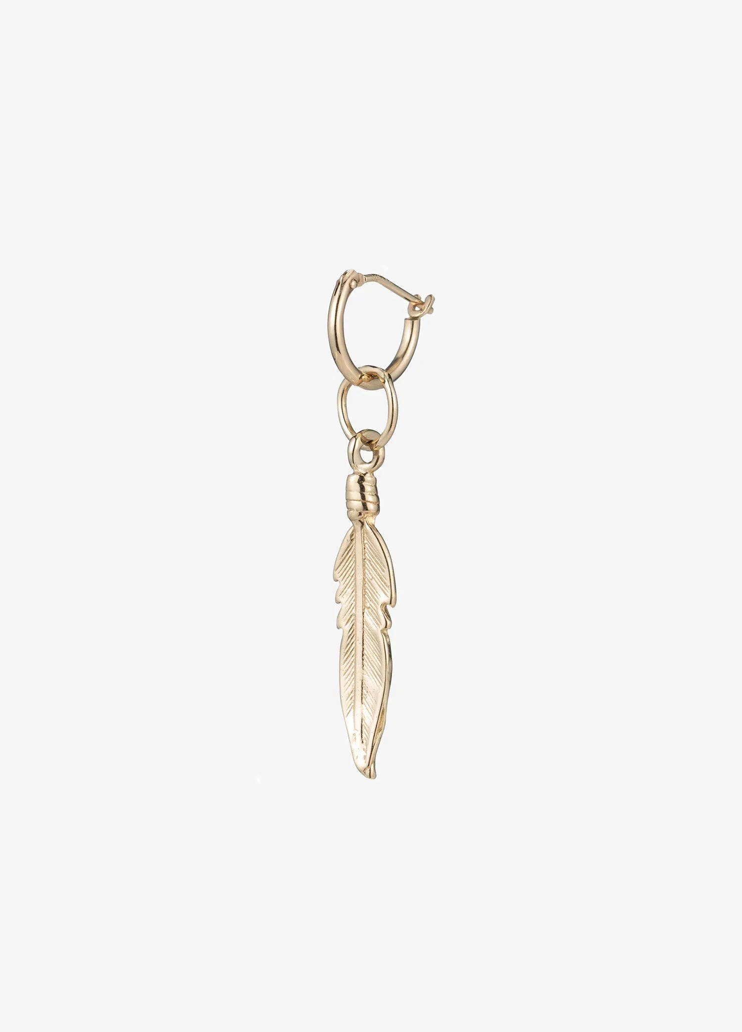 Mara Feather Pendant Earring