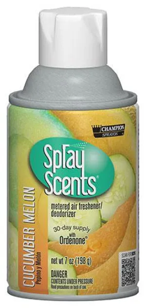 Metered Air Fresheners SprayScents® Cucumber Melon Champion Sprayon 7 oz Can - 5305, Box of 12