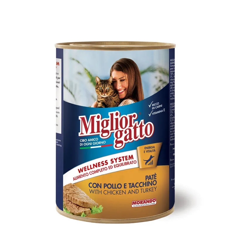 Miglior  gatto Pate With Chicken And Turkey 400g