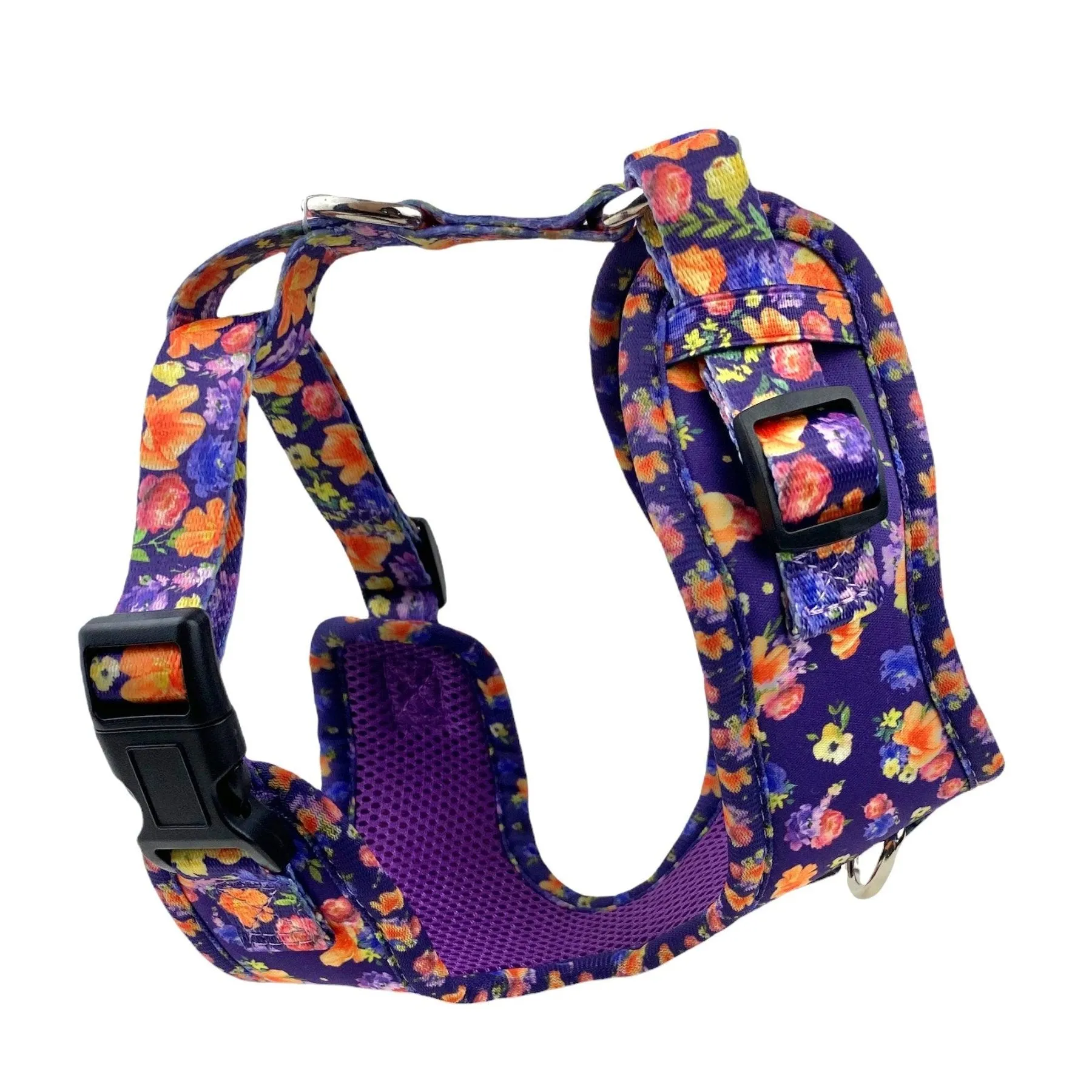 No Pull Cat & Dog Harness  - Purple Poppies