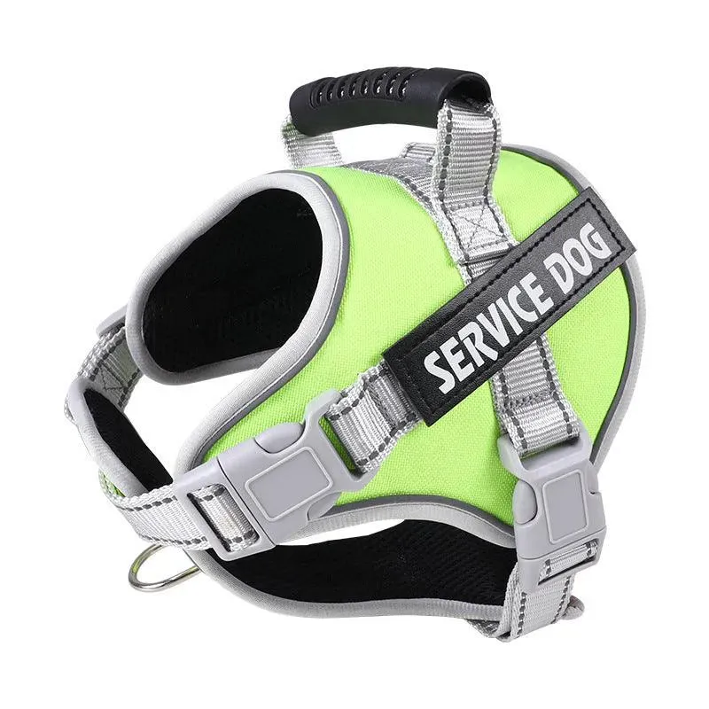 Personalized Reflective Nylon Dog Chest Strap | Large Dog Vest Style